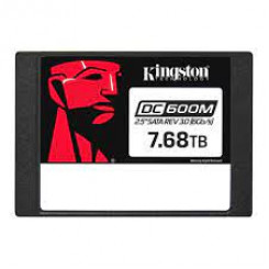 Kingston DC600M - SSD - Mixed Use - encrypted - 7.68 TB - internal - 2.5" - SATA 6Gb/s - 256-bit AES - Self-Encrypting Drive (SED)